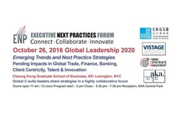 Forum on Global Leadership 2020            New York   26-Oct-16